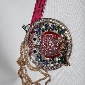 BETSY JOHNSON OWL NECKLACE